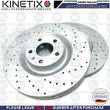FOR AUDI S4 4.2 B6 B7 FRONT REAR DRILLED BRAKE DISCS MINTEX PADS 345mm 300mm