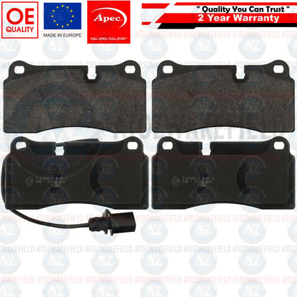 FOR LAMBORGHINI GALLARDO REAR APEC BRAKING BRAKE PADS WIRE SENSOR 2003-2014