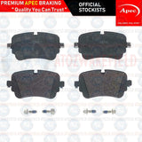 FOR AUDI Q7 SQ7 TDI TFSI QUATTRO REAR PREMIUM APEC BRAKE PADS SET NEW 2015-