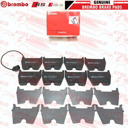 FOR AUDI RS3 8V 15- FRONT REAR GENUINE BREMBO OEM BRAKE PADS SET SENSORS FR RR