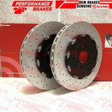 FOR AUDI RS4 QUATTRO B7 2005-2009 FRONT GENUINE BREMBO BRAKE DISCS SET 365mm OEM