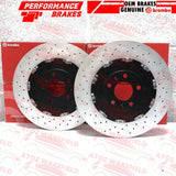 FOR AUDI RS4 QUATTRO B7 2005-2009 FRONT GENUINE BREMBO BRAKE DISCS SET 365mm OEM