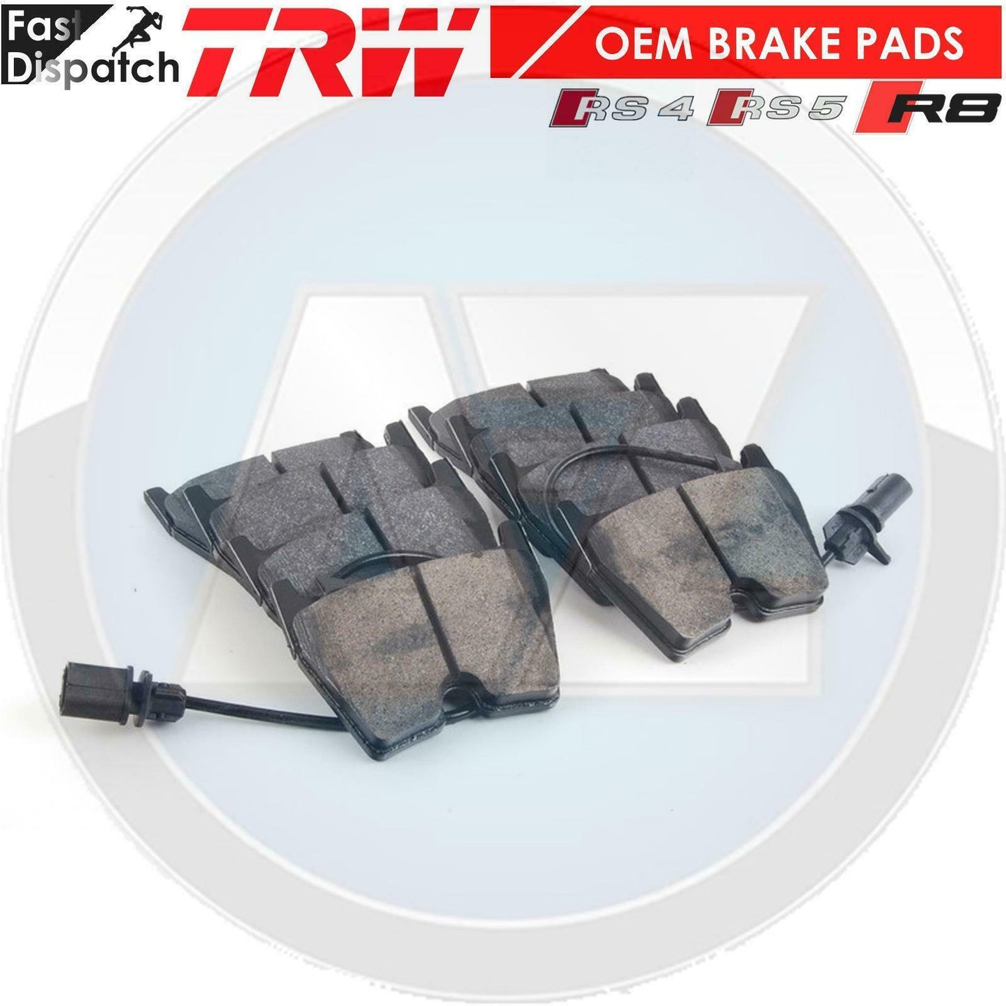 FOR AUDI RS4 RS5 R8 FSI SPYDER QUATTRO 4.2 5.2 FRONT GENUINE TRW BRAKE PADS SET
