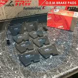 FOR AUDI RS4 RS5 R8 FSI SPYDER QUATTRO 4.2 5.2 FRONT GENUINE TRW BRAKE PADS SET