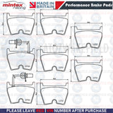 FOR AUDI RS4 RS5 RS6 R8 FRONT 8 POT MINTEX RACING M1155 PERFORMANCE BRAKE PADS