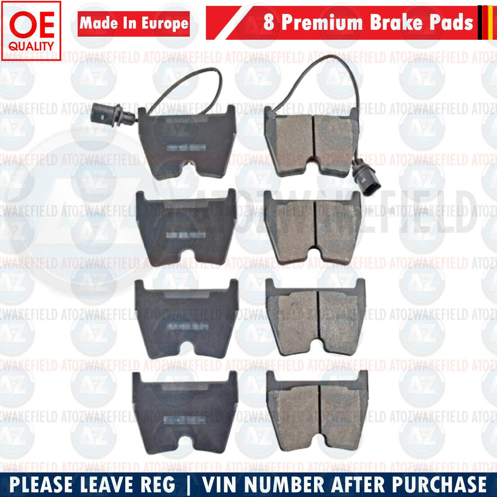FOR AUDI RS4 RS5 RS6 R8 VW PHAETON LAMBORGHINI GALLARDO FRONT BRAKE PADS x8