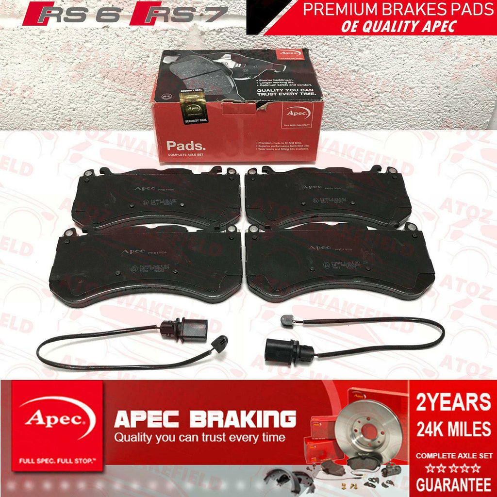 FOR AUDI RS6 C6 C7 RS7 FRONT PREMIUM APEC BRAKE PADS SET 4F0698151H BRAND NEW