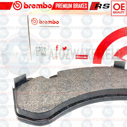 FOR AUDI RS6 RS7 FRONT GENUINE OEM BREMBO BRAKE PADS SET & WEAR SENSOR WIRE
