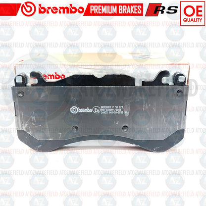 FOR AUDI RS6 RS7 FRONT GENUINE OEM BREMBO BRAKE PADS SET & WEAR SENSOR WIRE
