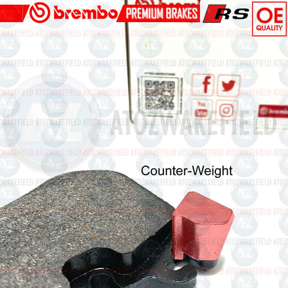 FOR AUDI RS6 RS7 FRONT GENUINE OEM BREMBO BRAKE PADS SET & WEAR SENSOR WIRE