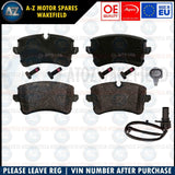 FOR AUDI RS7 RS6 S8 A8 BENTLEY MULSANNE PORSCHE MACAN REAR APEC BRAKE PADS WIRE