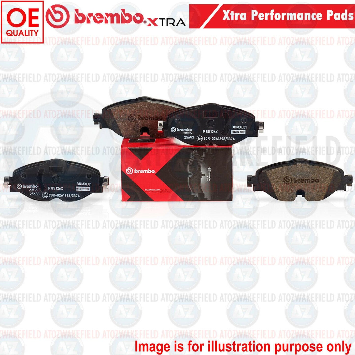 FOR AUDI SQ2 FRONT BREMBO Xtra FAST ROAD PERFORMANCE BRAKE PADS SET