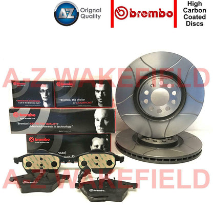 Golf GTI MK4 1.8 T 150 180 Ani Brembo Front Grooved Max Brake Discs & Pads 312mm