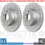 FOR AUDI S6 4.2 QUATTRO FRONT CROSS DRILLED BRAKE DISCS PADS SET 321mm COATED