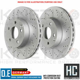 FOR AUDI S6 C6 KINETIX REAR CROSS DRILLED BRAKE DISCS PD PADS SENSOR 330mm