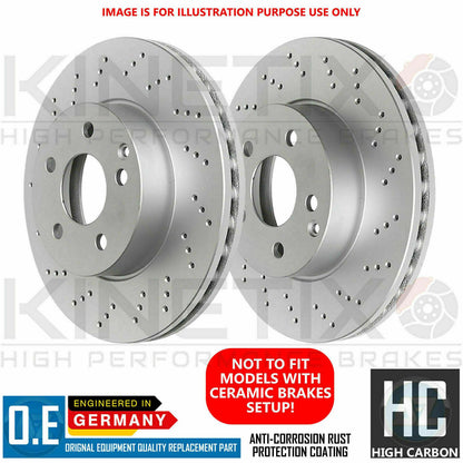 FOR AUDI S6 C6 V10 5.2 FRONT REAR CROSS DRILLED BRAKE DISCS PADS SENSOR