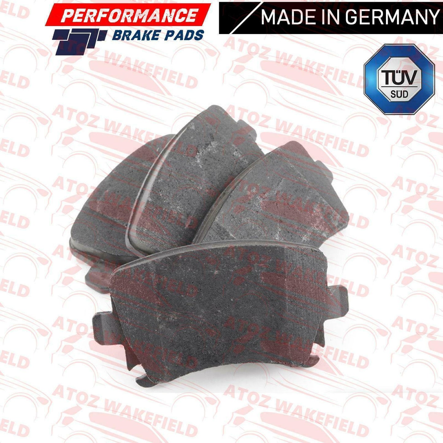 FOR AUDI 3.2 V6 S3 RS3 REAR HIGH PERFORMANCE CARBON BRAKE PADS SET BRAND NEW
