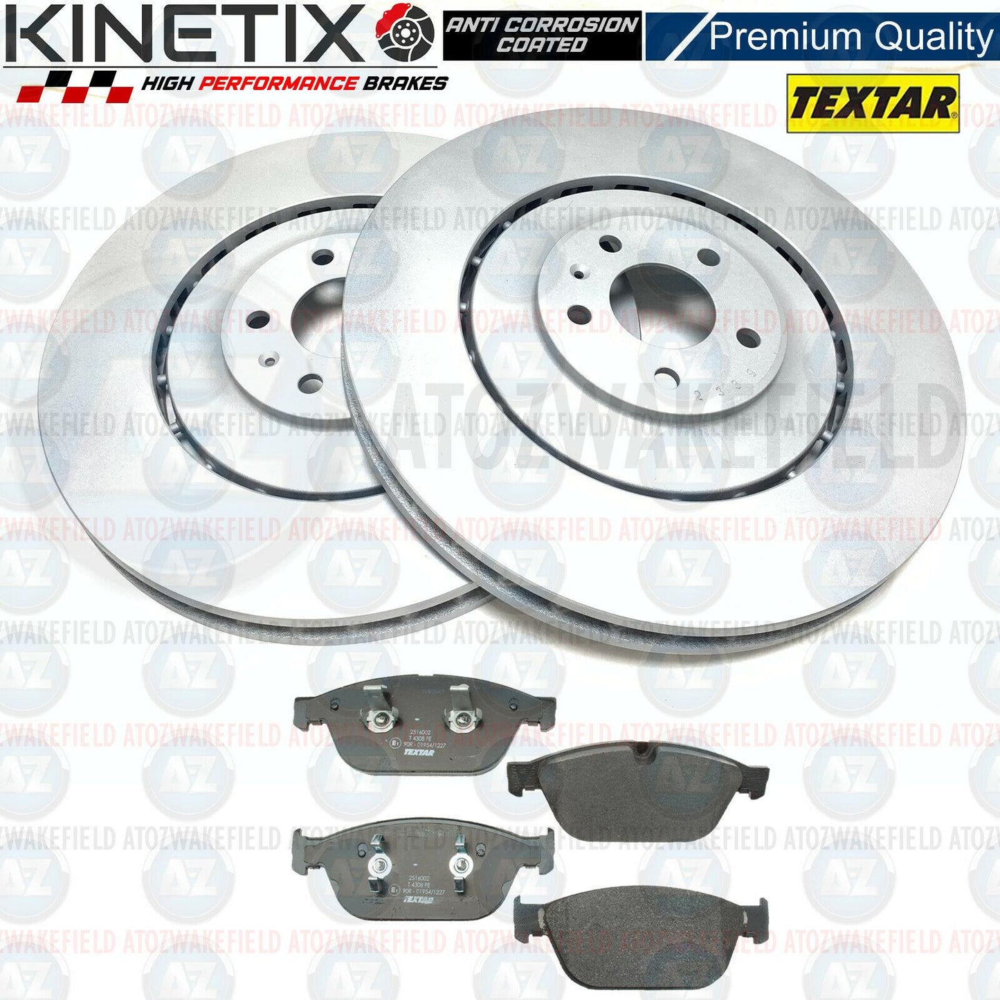 FOR AUDI SQ5 TDi TFSi 13-17 FRONT PREMIUM COATED BRAKE DISCS TEXTAR PADS 380mm