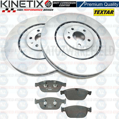 FOR AUDI SQ5 TDi TFSi 13-17 FRONT PREMIUM COATED BRAKE DISCS TEXTAR PADS 380mm