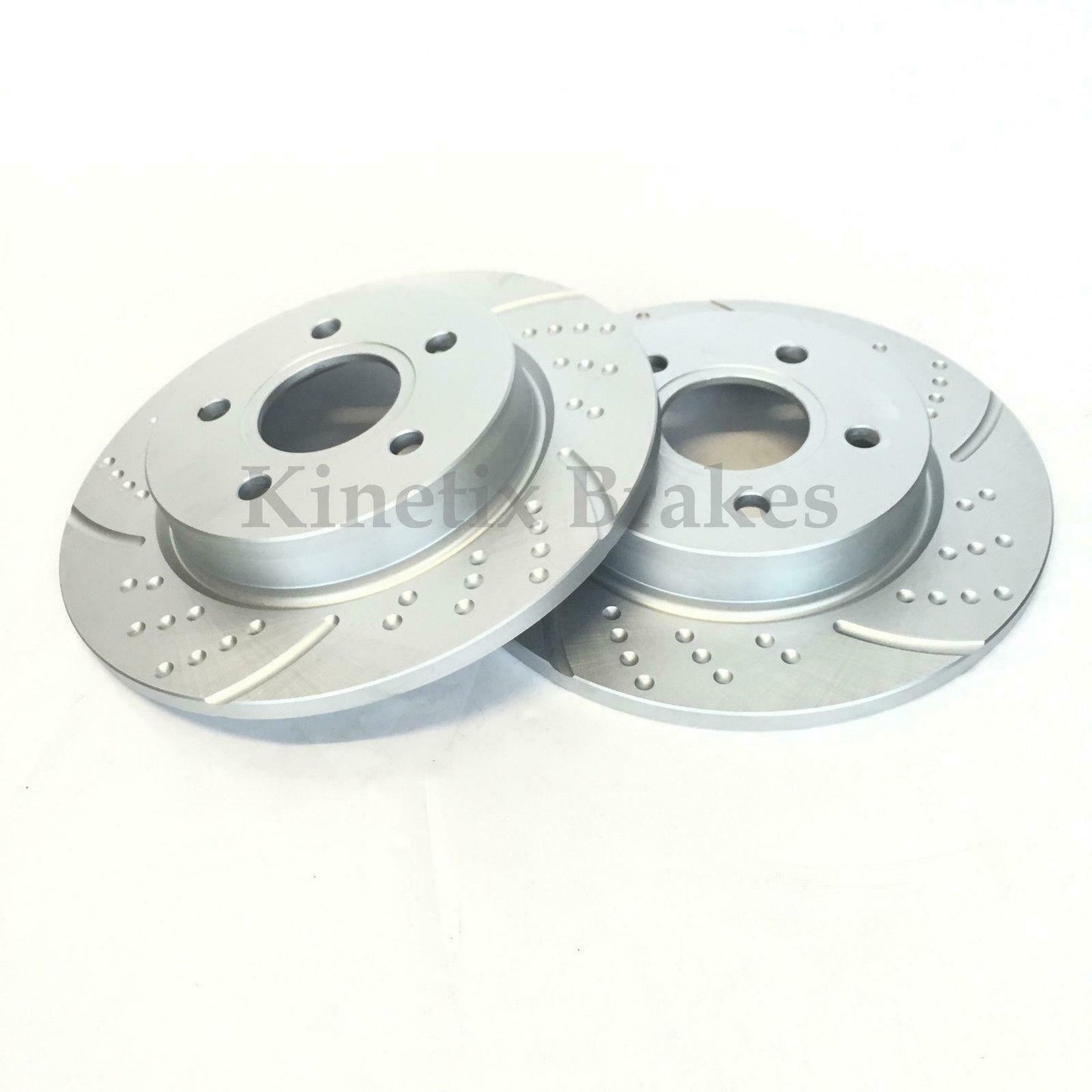 FOR AUDI TT 06-14 CROSS DIMPLED & GROOVED REAR BRAKE DISCS BREMBO PADS 286mm