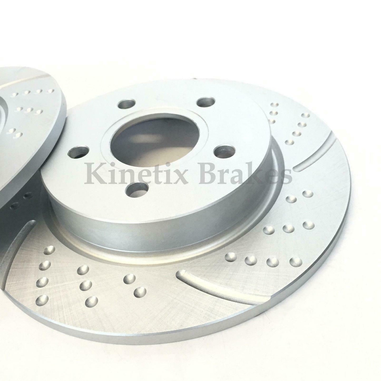 FOR AUDI TT 2.0 TDI 08-14 DIMPLED GROOVED PERFORMANCE REAR BRAKE DISCS 286mm