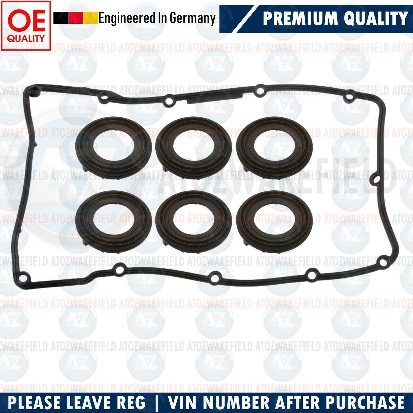 FOR AUDI TT 3.2 VW GOLF R32 MULTIVAN TRANSPORTER TOUAREG V6 ROCKER COVER GASKETS