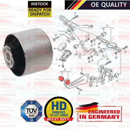 FOR AUDI VW SEAT SKODA REAR AXLE TRAILING TRACK SUSPENSION ARM FRONT OUTER BUSH