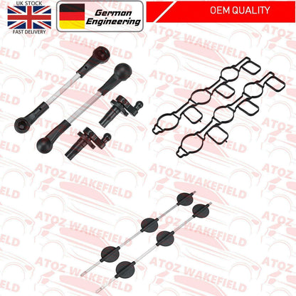 FOR AUDI VW SKODA 2.7 3.0 TDI INTAKE INLET MANIFOLD SWIRL FLAPS REPAIR KIT SET
