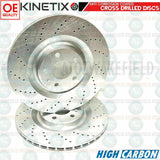 FOR AUDI Q7 50 TDI FRONT REAR HIGH CARBON DRILLED BRAKE DISCS 400mm 350mm FR RR
