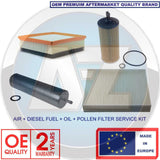 FOR BMW 1 3 4 SERIES AIR OIL DIESEL FUEL POLLEN FILTERS SERVICE KIT SET