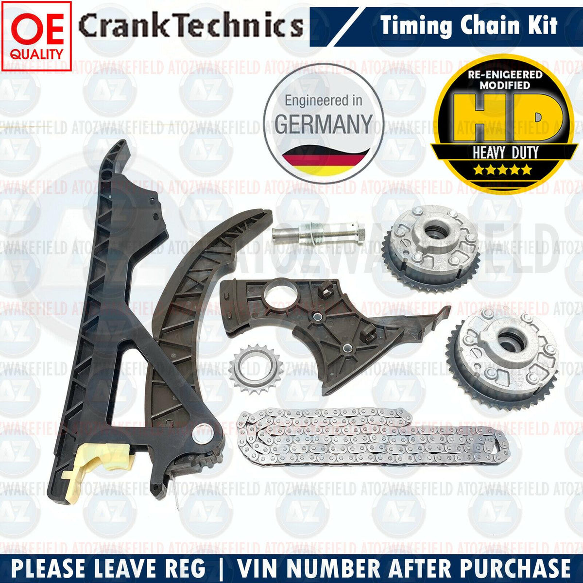 FOR BMW 116i 118i 120i 316i 318i 320i 520i TIMING CHAIN & VVT HUB GEARS KIT N43