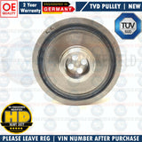 FOR BMW 316d 2.0 DIESEL TORSION VIBRATION DAMPER CRANKSHAFT PULLEY B47 D20 A