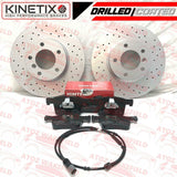 FOR BMW 120i F20 F21 M SPORT FRONT DRILLED BRAKE DISCS MINTEX PADS SENSOR 300mm