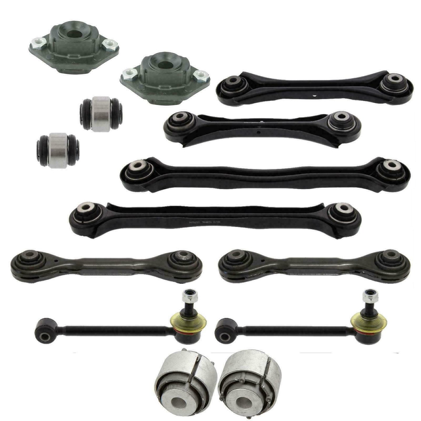FOR BMW 320D E90 E91 REAR SUSPENSION WISHBONES ARMS LINKS BUSHES MOUNTINGS KIT