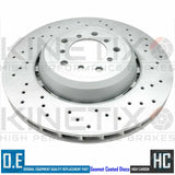 FOR BMW M3 E93 FRONT LEFT RIGHT DRILLED BRAKE DISCS BREMBO PADS SENSORS 360mm