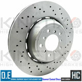 FOR BMW M3 E93 FRONT LEFT RIGHT DRILLED BRAKE DISCS BREMBO PADS SENSORS 360mm