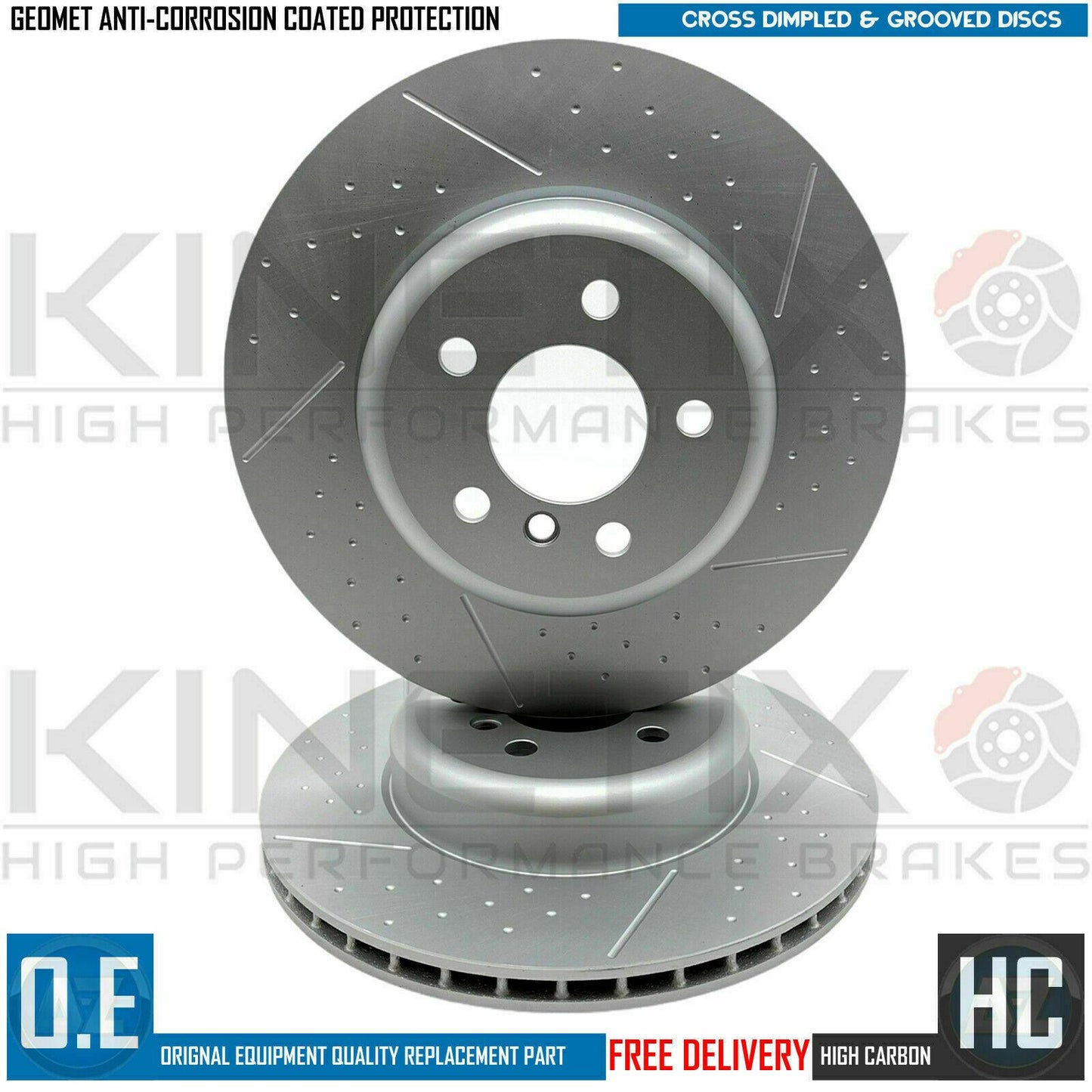 FOR BMW 330d M SPORT REAR DIMPLED GROOVED BRAKE DISCS BREMBO PADS SENSOR 345mm