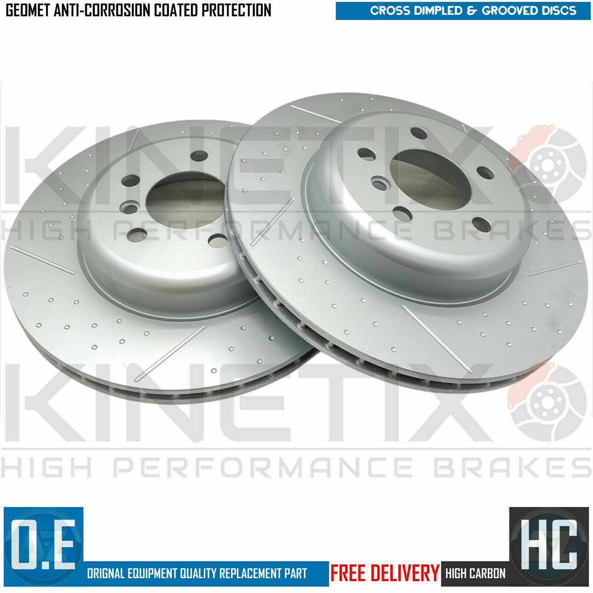 FOR BMW 435d M SPORT REAR DIMPLED GROOVED BRAKE DISCS MINTEX PADS WIRE 345mm
