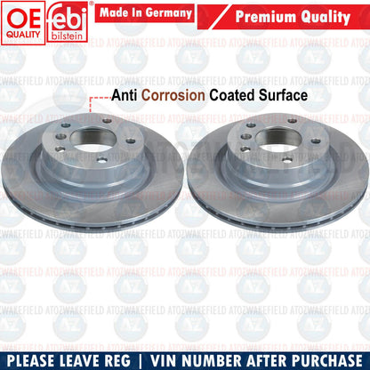 FOR BMW 3 SERIES (-2018) 320d F30 F31 FEBI REAR BRAKE DISCS PADS SENSOR 300mm