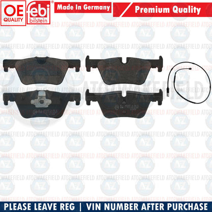 FOR BMW 3 SERIES (-2018) 320d F30 F31 FEBI REAR BRAKE DISCS PADS SENSOR 300mm