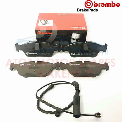 FOR BMW 3 SERIES 320d E46 FRONT DIMPLED GROOVED BRAKE DISCS BREMBO PADS SENSOR