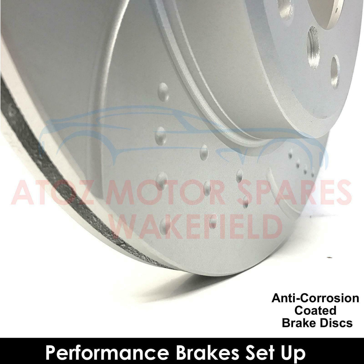 FOR BMW 3 SERIES 320d E46 FRONT DIMPLED GROOVED BRAKE DISCS BREMBO PADS SENSOR