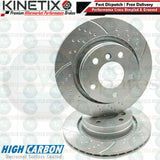 FOR BMW 3 SERIES 325Ci E46 REAR DIMPLED GROOVED PERFORMANCE BRAKE DISCS 294mm