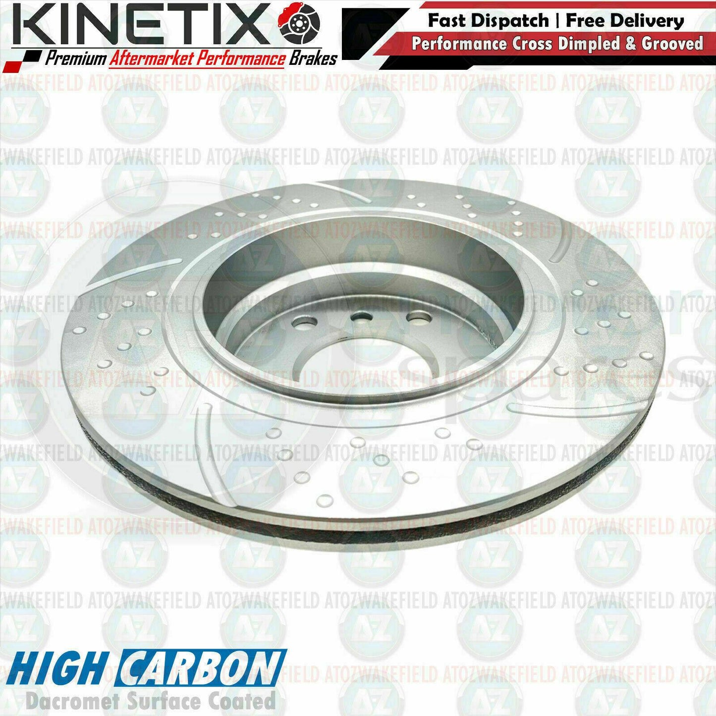 FOR BMW 3 SERIES 320i E46 REAR DIMPLED GROOVED PERFORMANCE BRAKE DISCS 294mm