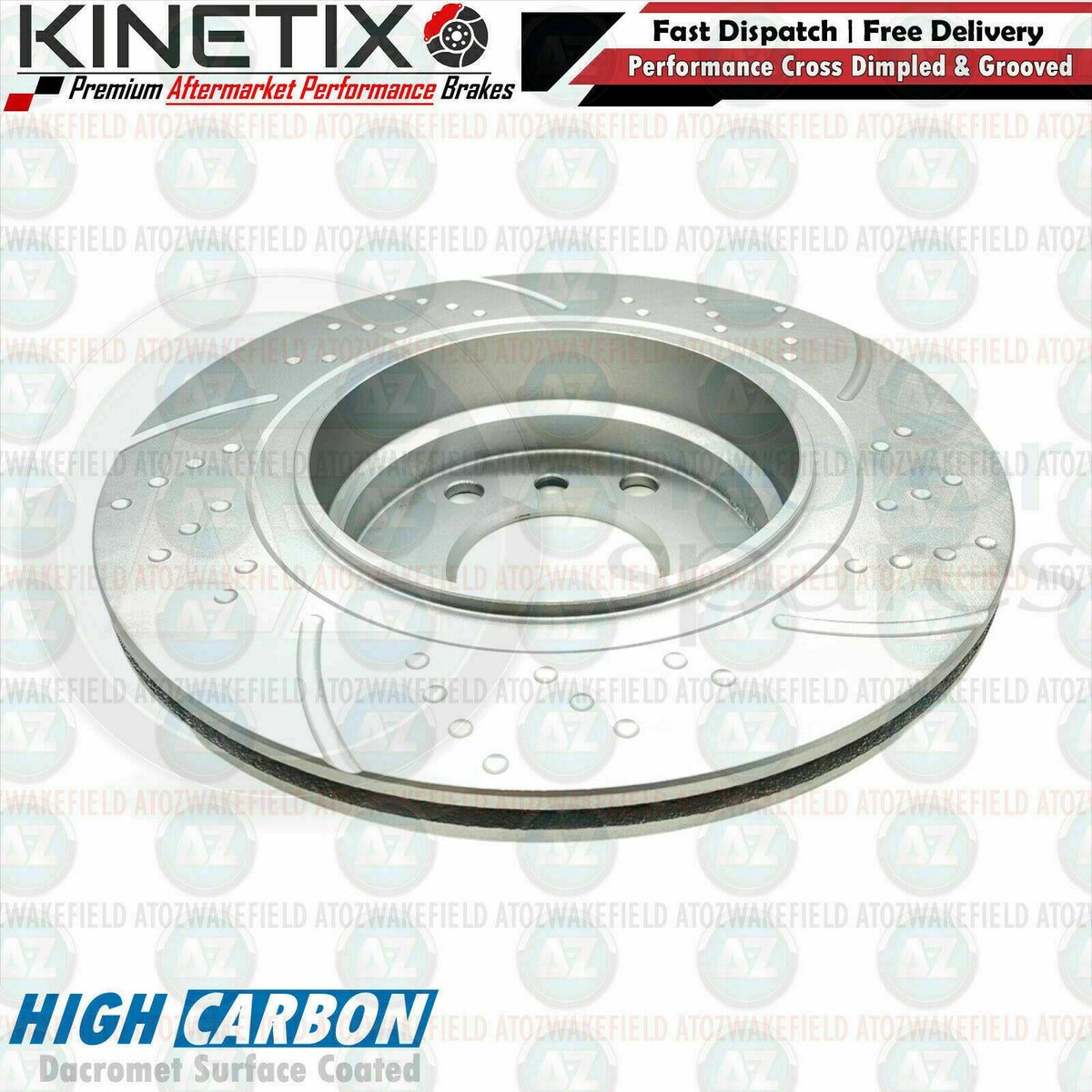 FOR BMW 3 SERIES 320Ci E46 REAR DIMPLED GROOVED PERFORMANCE BRAKE DISCS 294mm