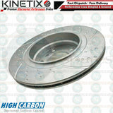 FOR BMW 3 SERIES 325Ci E46 REAR DIMPLED GROOVED PERFORMANCE BRAKE DISCS 294mm