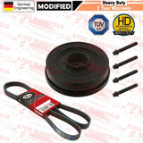 FIT BMW 3 SERIES 320d E91 E92 E93 DIESEL TVD CRANKSHAFT PULLEY BELT 11238512072