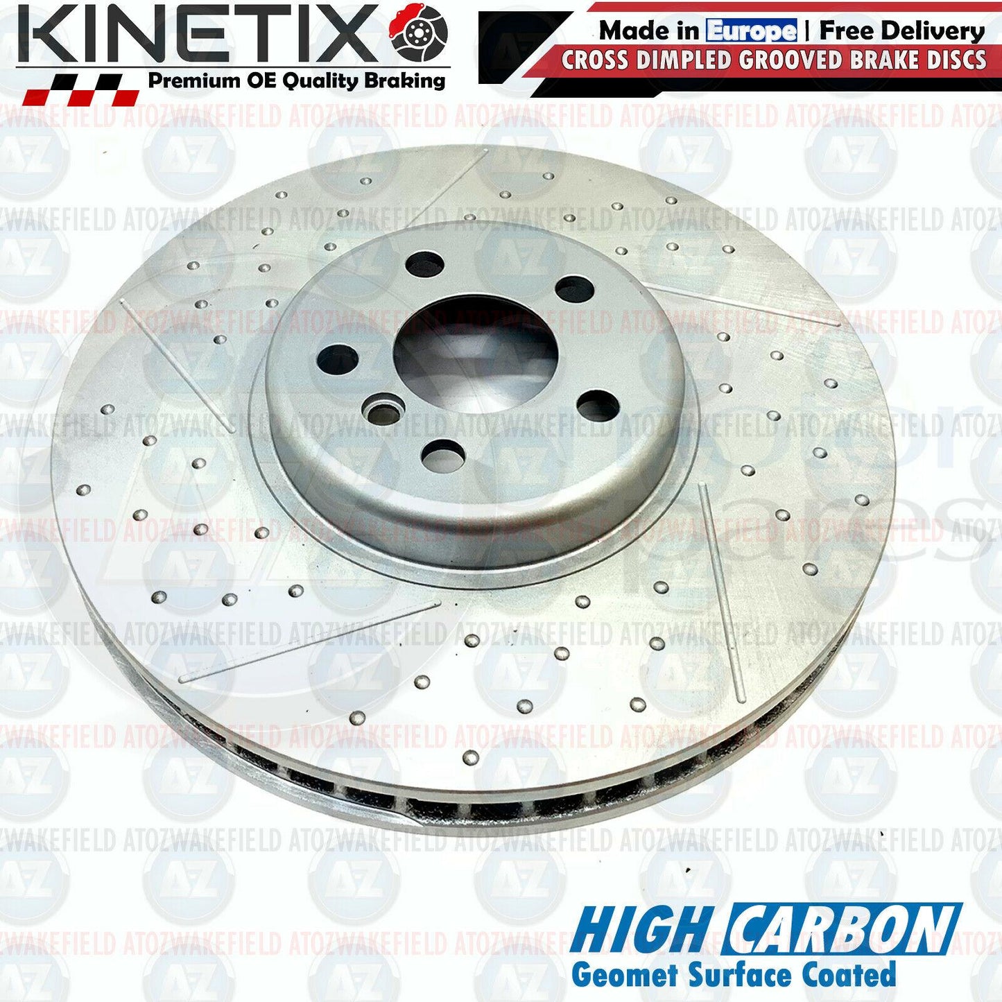 FOR BMW M 440i G22 G23 G26 DIMPLED GROOVED PERFORMANCE FRONT BRAKE DISCS 348mm