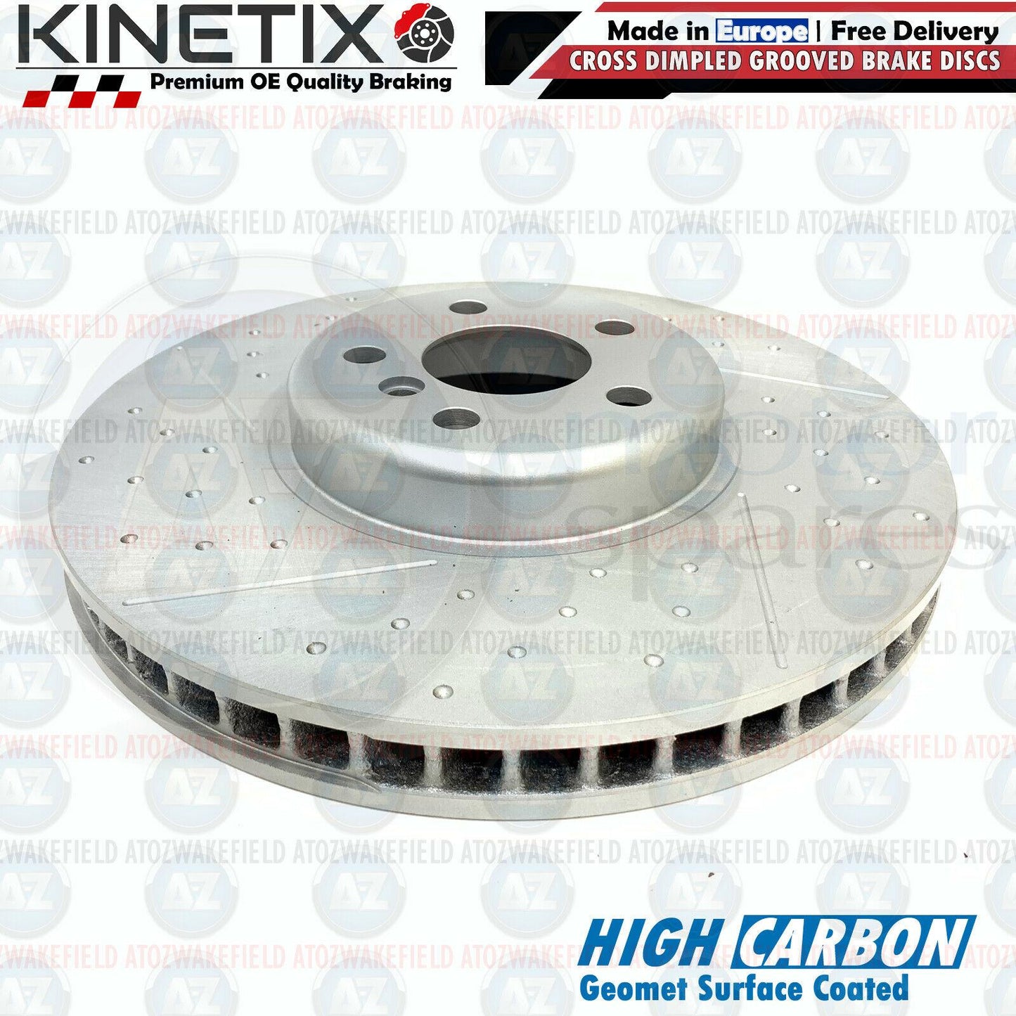 FOR BMW M 440i G22 G23 G26 DIMPLED GROOVED PERFORMANCE FRONT BRAKE DISCS 348mm