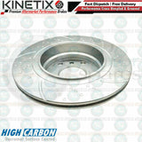 FOR BMW 3 SERIES 320i E46 REAR DIMPLED GROOVED BRAKE DISCS BREMBO PADS 294mm